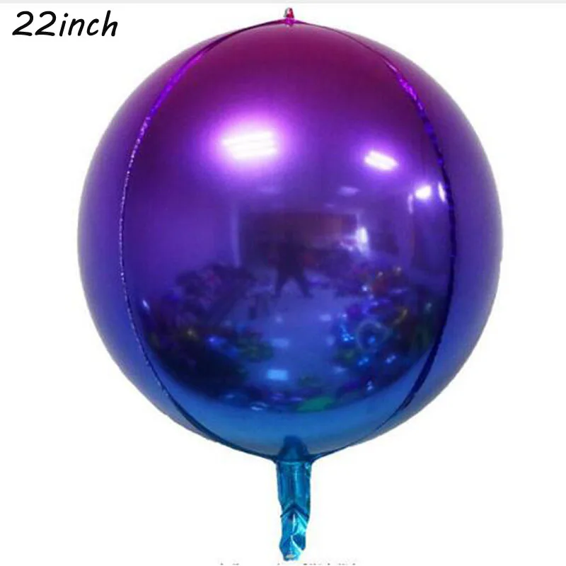 32 дюйма переливчатая Радуга Фольга воздушные шары Цвет номер на день рождения Свадебная вечеринка украшения цифровой Воздушный шар Globos - Цвет: 22 inch 3