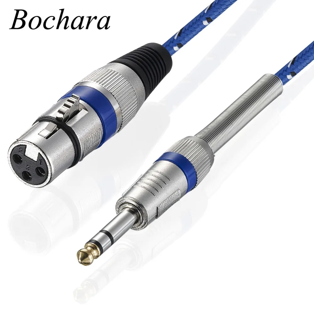 6ft XLR 3-Pin Male to 3.5mm 1//8/" Stereo Plug Shielded Microphone Mic Cable
