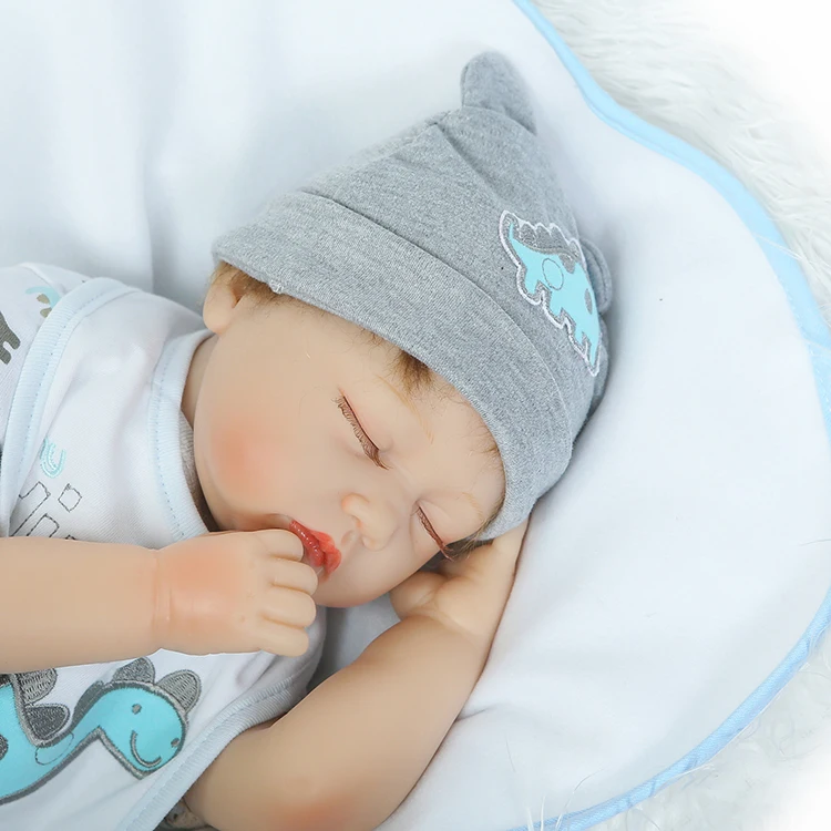 

Bebe boy reborn soft silicone baby dolls 22inch 55cm lifelike reborn babies dolls with Dinosaur Romper oyuncak bebek bonecas