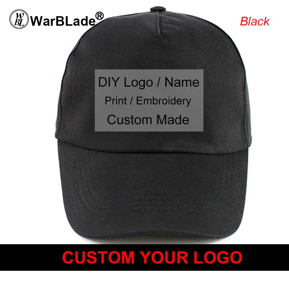 black Бейсболки Snapback, бейсболки без надписи, индивидуальные сетчатые кепки, хип-хоп, с принтом логотипа, головные уборы для взрослых, Повседневная Кепка, 10 шт./партия, WarBLade - Цвет: black