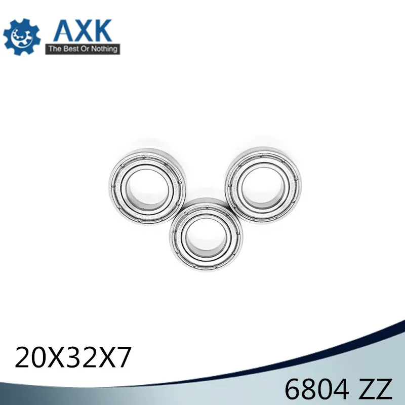 6804ZZ подшипник 20*32*7 мм (10 шт.) ABEC-1 Метрическая тонкий срез 61804Z 6804 Z ZZ шариковые