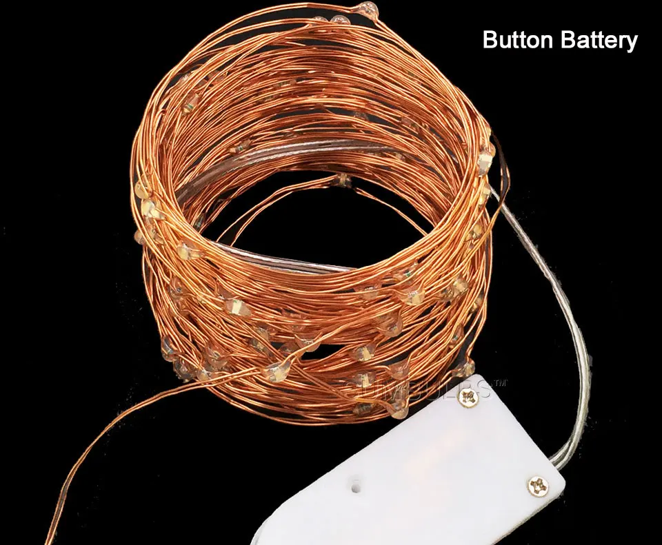 button battery powered cooper wire led string light strip decoration christmas wedding party (1)