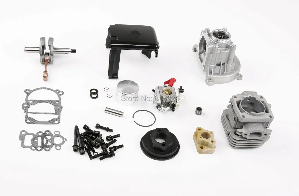 

Rovan 1/5 Gas Rc Car Parts Baja 4 Bolt 36cc Scale Gas Engine Kit 36CC Engine Upgraded Parts With 1107 Walbro Carburetor Fit LOSI