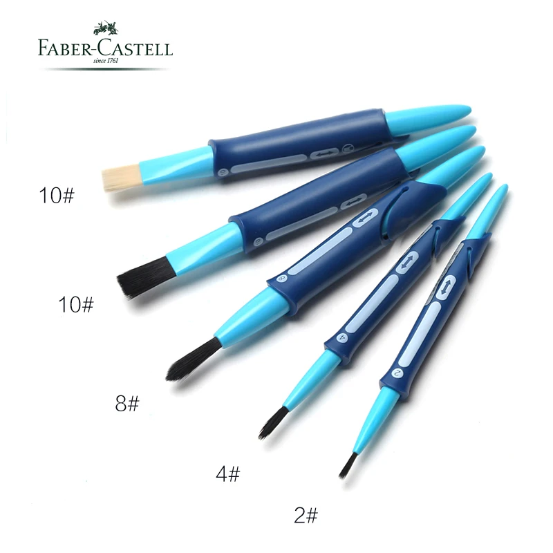 

5pcs Faber Castell Reusable Washable Paint/Art Brush Pen, Nylon Mix With Bristle Pinsel, Art Supplies For Painting In School