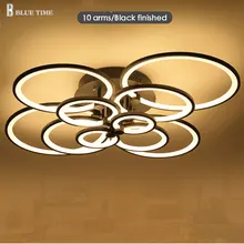 Black Finished Modern Led Ceiling Lights For living Room Bedroom Dining Room Home white finised Ceiling Lighting Fixtures