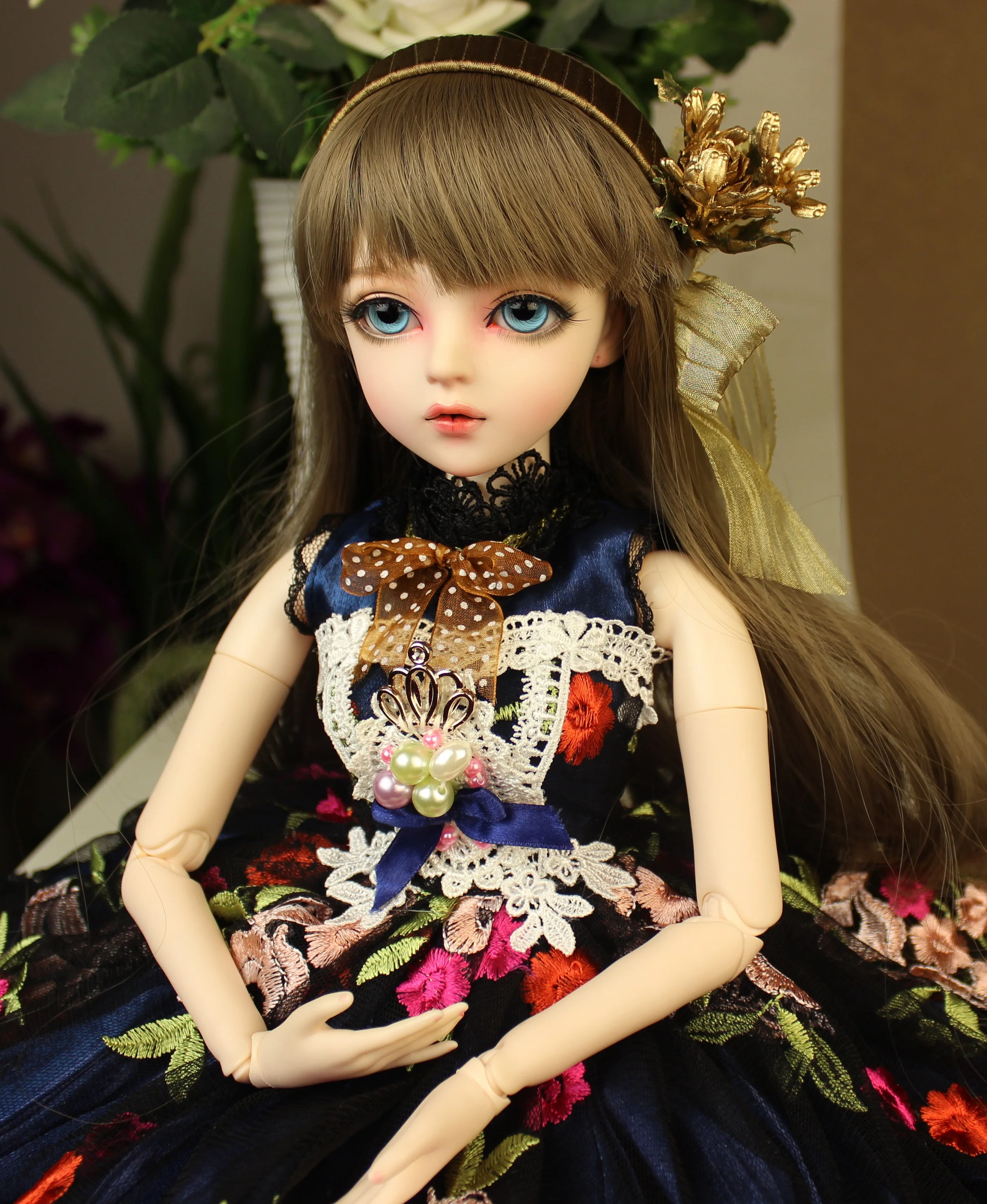 Presentes para a Menina Pintados à Mão Boneca com Roupas Bola Articulada Boneca Maquiagem Fullset Lolita Princesa Maud Bjd 1 - 3 12 fullset lolita princesa boneca com roupas maud