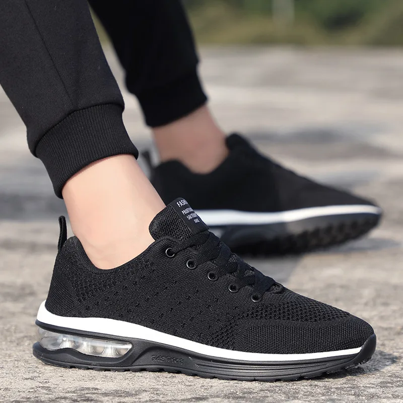 Onke Air Cushion спортивная обувь для мужчин дышащие сетчатые женские кроссовки черные
