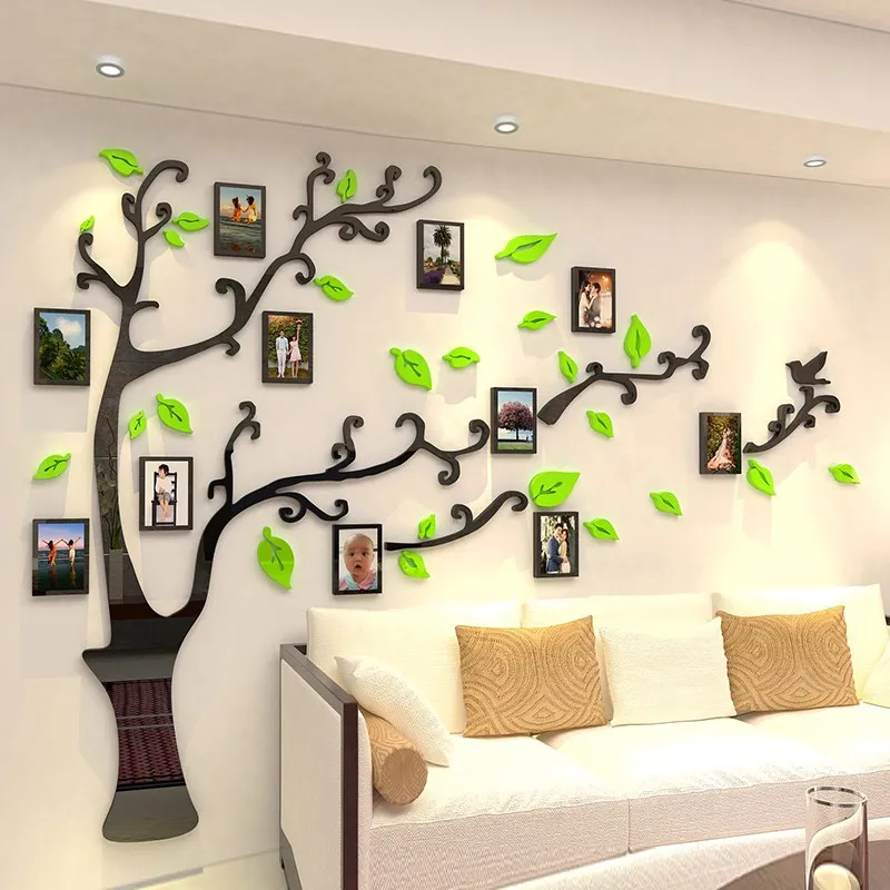 Креативное фото Украшение стен сделай сам наклейка на стену с деревом