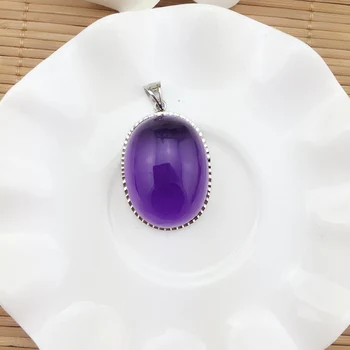 

Pure natural pendant female S925 silver inlay silver jewelry special Korean fashion