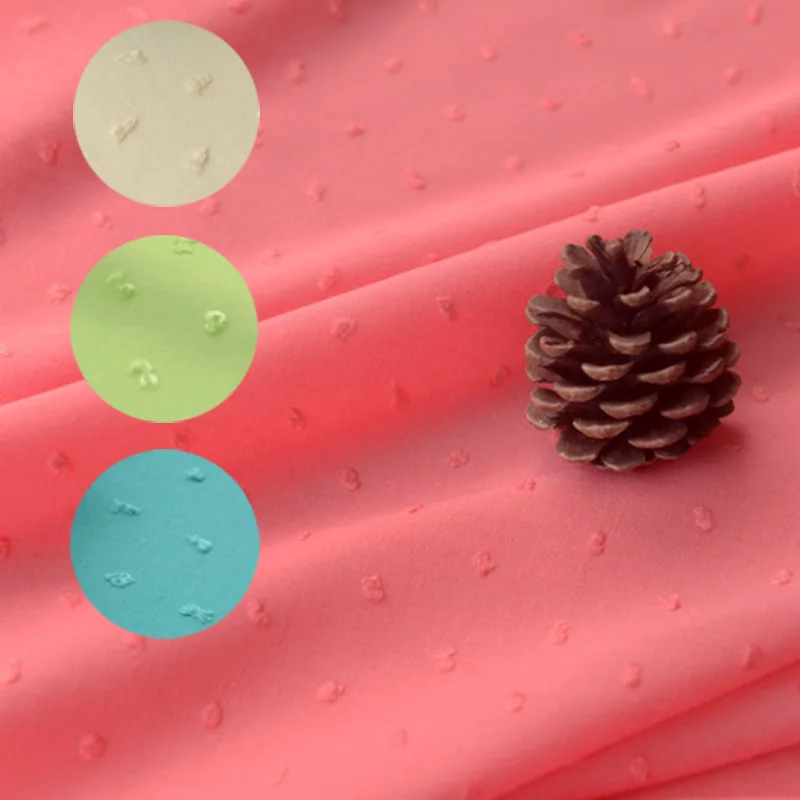 Кошачий коготь жаккардовый в горошек хлопок шелковая ткань блузка китайское платье ткань хлопок ткань морская парча ткань