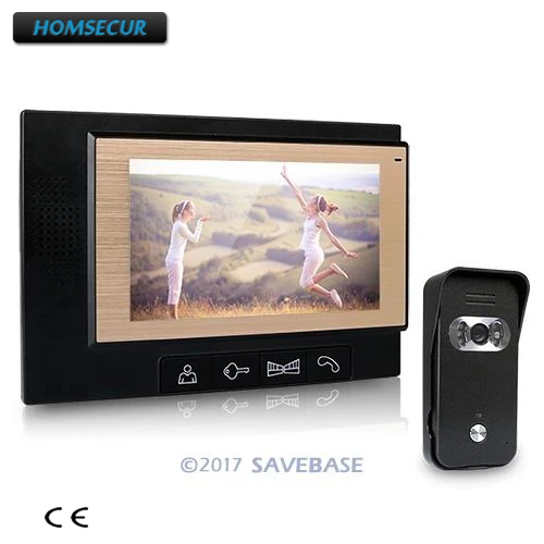 

HOMSECUR 7" LCD Video Door Phone DoorBell Intercom System 700TVL Camera Night Vision