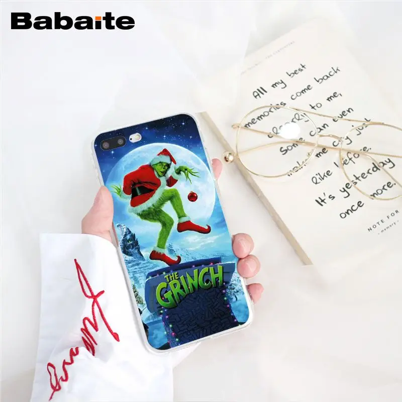 Babaite How the Green ofMonster Grinch палантин чехол для телефона с рождественским рисунком для iphone 11 Pro 11Pro Max X XS MAX 6 6S 7 8Plus 5 5S XR - Цвет: A16