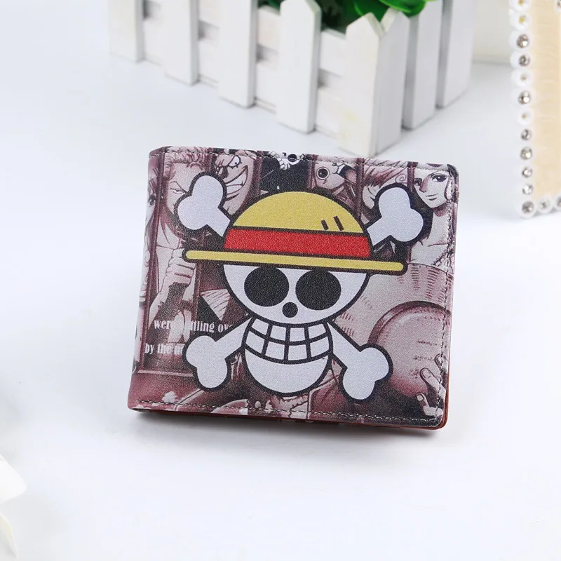 

2019 New Attack On Titan One Piece Naruto Anime Character Design Short Man Wallet Cartoon Card Holder Bag Women Coin Carteira