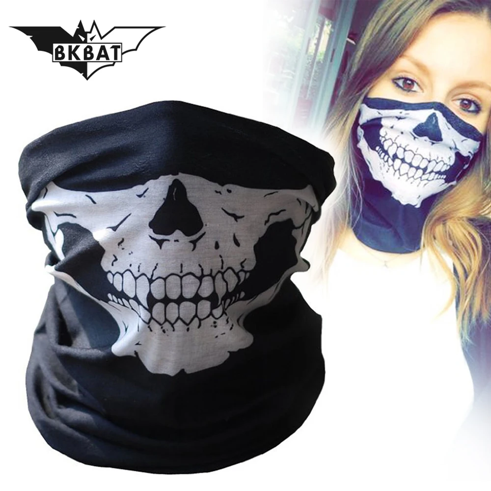 

Motorcycle Skull Face Mask Outdoor Riding Mask Cool for Motor Sjaal Skull Scarf On The Face Balaclava Face Mask Face Shield