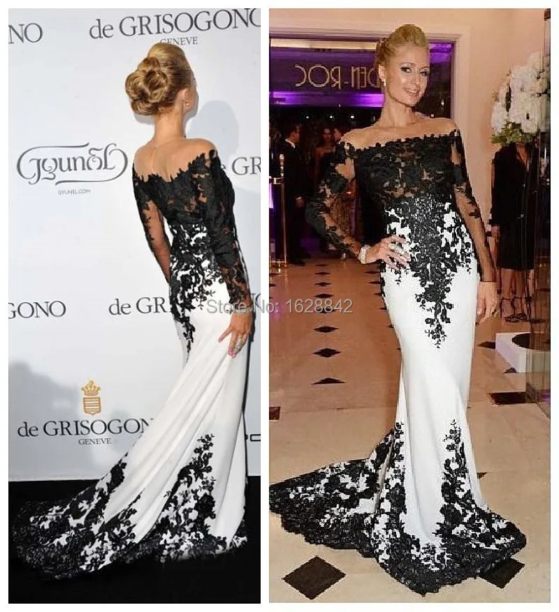 black and white evening dresses uk