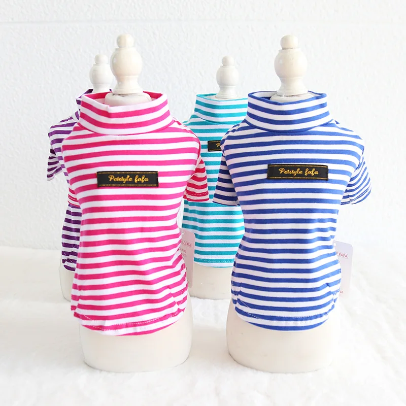 

Striped Cotton Pet Dog Cat Clothes Winter Warm Dog Hoodies Jacket Coats Clothes For Dogs Cat Pet Clothing Teddy Puppy
