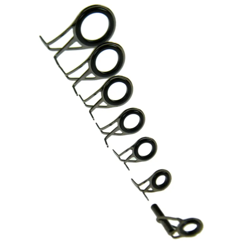 7Pcs Casting Fishing Rod Guides Tip Tops Repair Set DIY Tool Rod