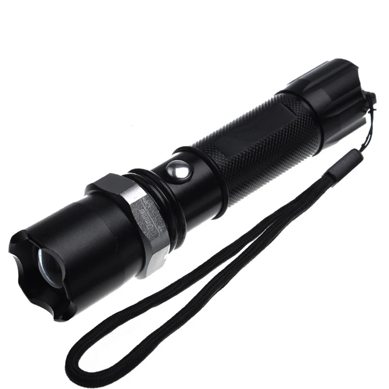 

Metal focal adjustable LED Torches Aluminum Flashlights outdoor hiking T6 200m Light distance IPX8 led torches set gift IY306232