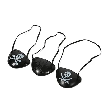 

300pcs 3 Style Pirate Eye Patch Halloween Masquerade Props Cyclops Eye Patch Skull Eye Mask W9936