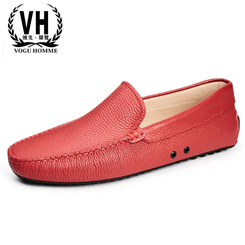 

spring and autumn summer men's leather soft bottom breathable shoes men driving men's shoes British retro all-match cowhide