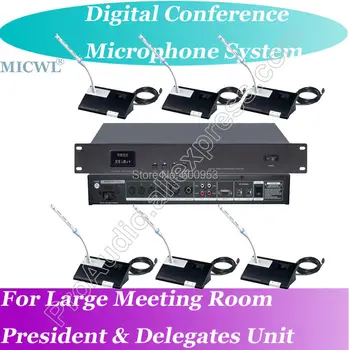 プロ ZiXuan 2 チャンネルワイヤレス会議マイクシステム抗干渉グースネックマイク