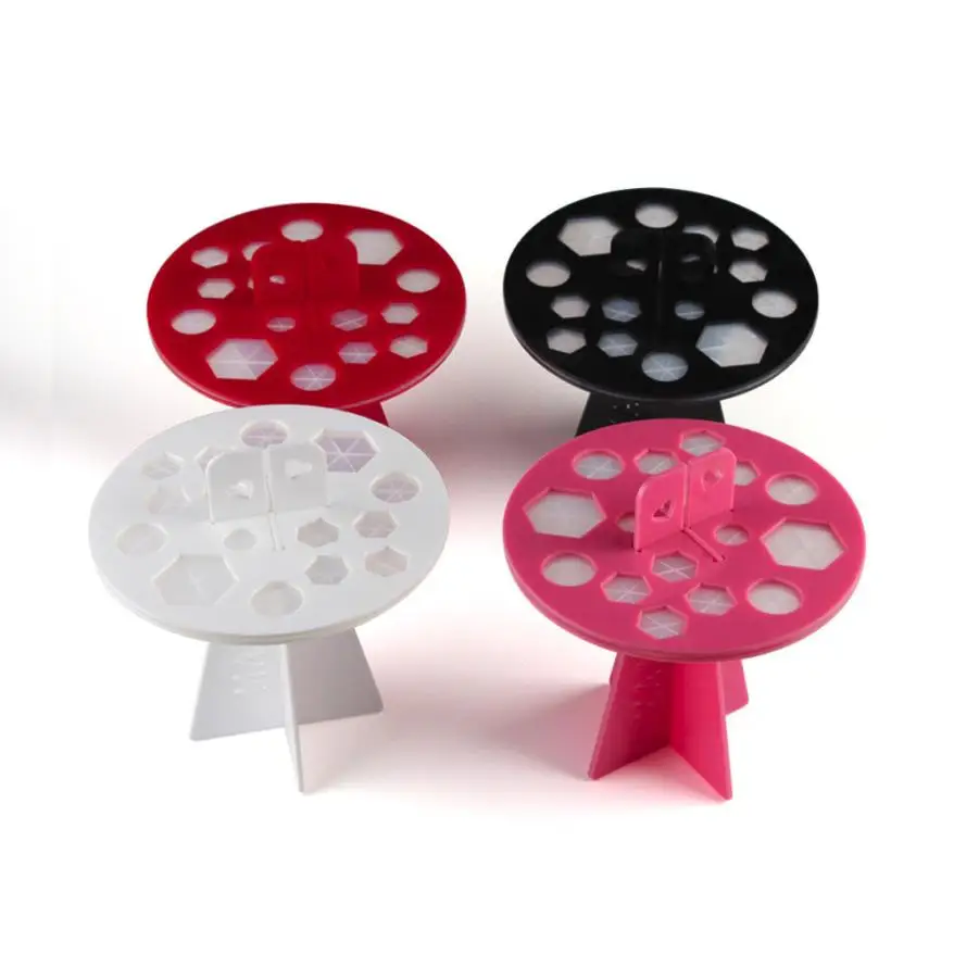 

MAANGE High Quality Fashion Makeup Brush Tree Acrylic Brushes Drying Holder Cosmetic Tool acrylic material and rubber Material