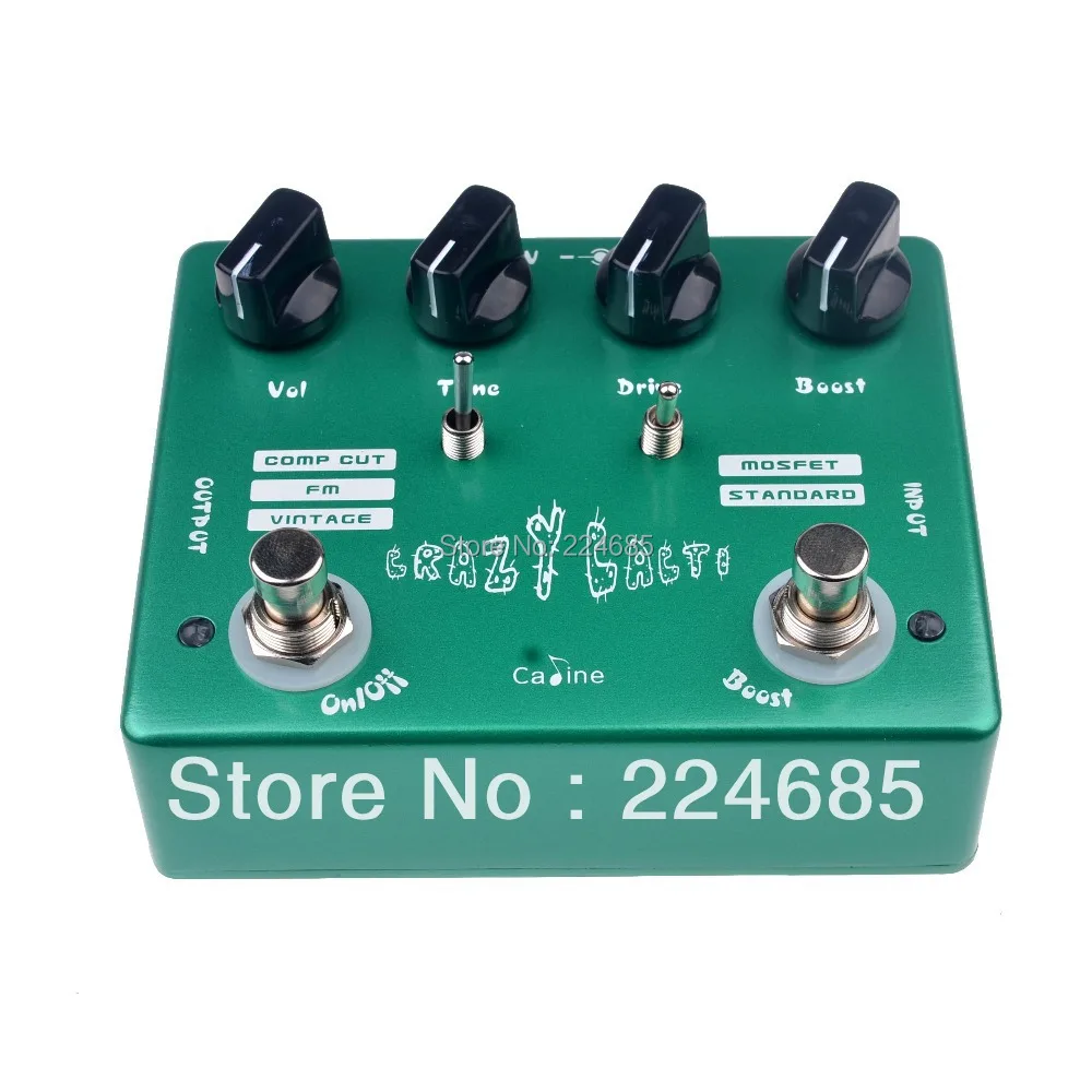 Caline CP-20 Сумасшедший кактусы Overdrive гитары педаль эффектов Правда Обход Дизайн Алюминий сплав Корпус Аксессуары для гитары педаль эффект - изображение