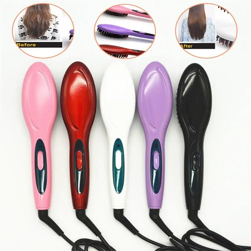 

Electric Hair Straightener Comb Hair Care US/EU/AU/UK Plug Girls Gift Styling Hair Irons Auto Straight Hair Brush