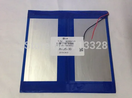 

3.7V,8000mAH (polymer lithium ion battery) Li-ion battery for tablet pc ,mp3,mp4,cell phone,speaker [35125130]