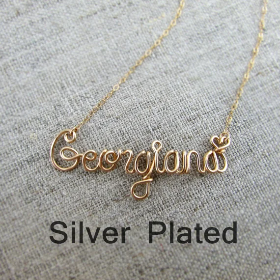 PINJEAS Custom Name Necklace pendant 