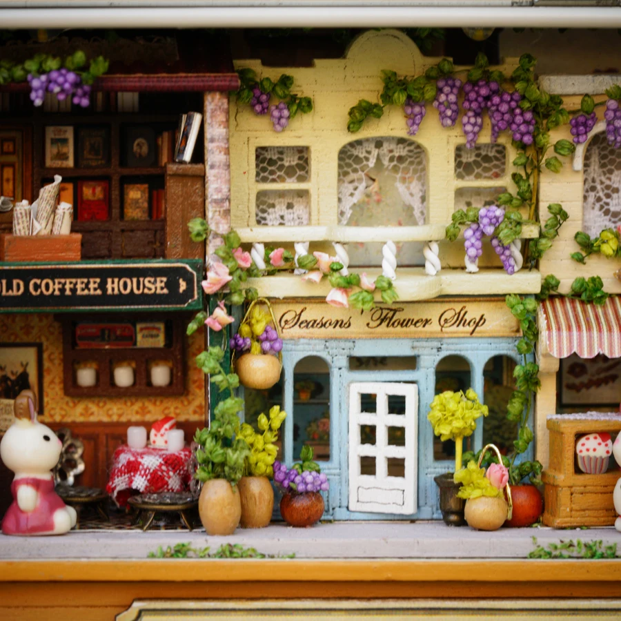 mylb Handmade Furniture Doll House DIY miniature doll house 3D Wooden Dollhouse miniatures Toys for Christmas and birthday gift