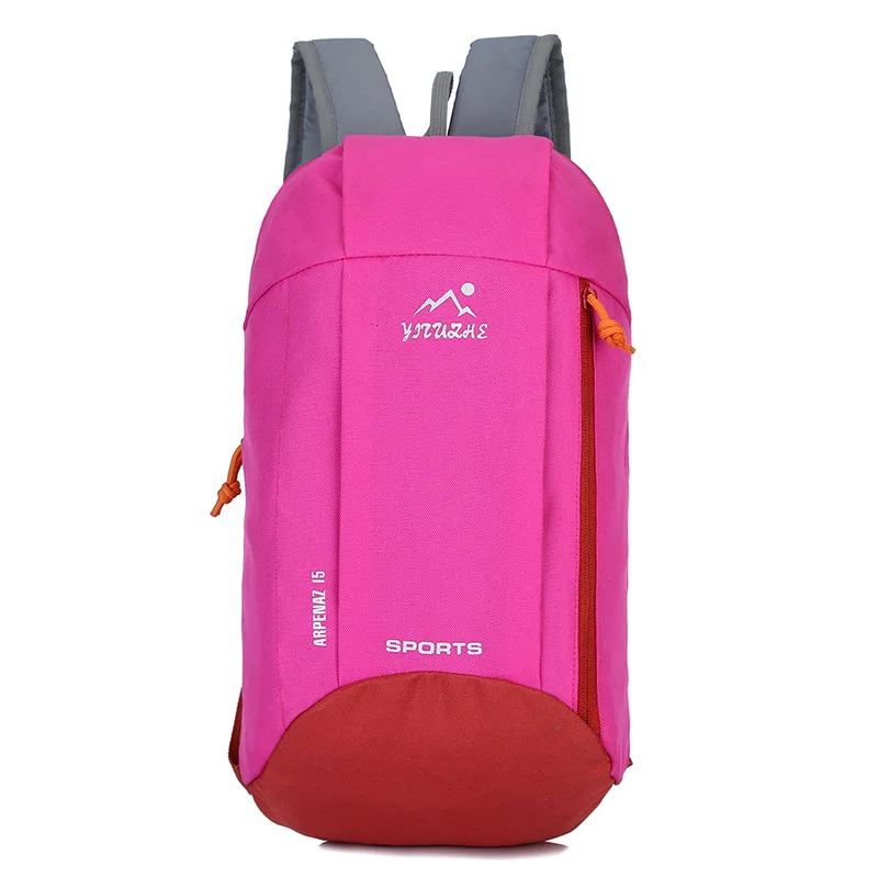 Уличный спортивный светильник, вес 10л, походный рюкзак, рюкзак для путешествий, водонепроницаемая сумка на молнии, регулируемый ремень, для кемпинга, для ноутбука, мягкий - Цвет: Rose