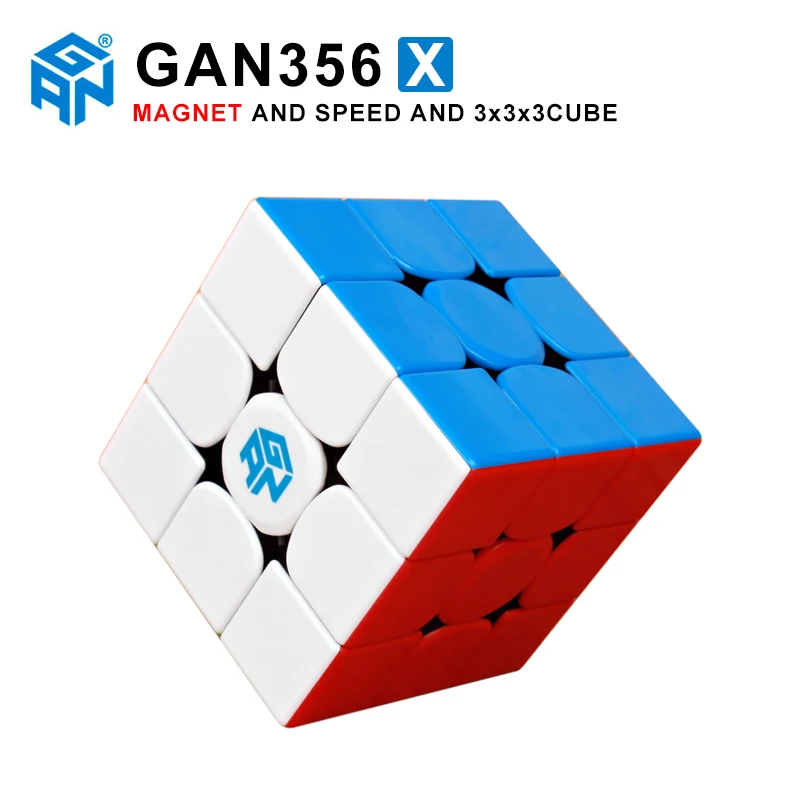 GAN356 X 3x3x3 Магнитный магический скоростной Куб Профессиональный Stickerless Gans 356X