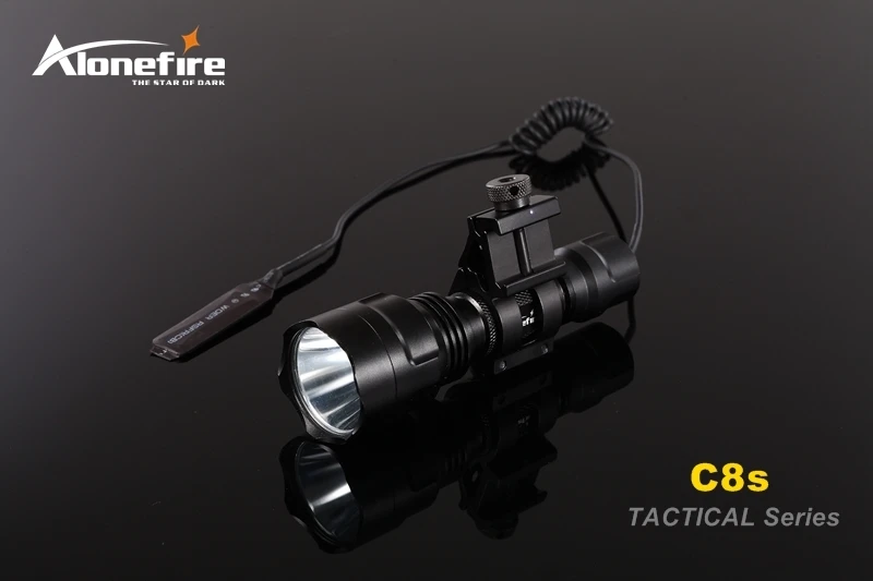 AloneFire C8 CREE XM-L2 U3 светодиодный тактический светильник фонарь 20 мм крепление для страйкбола прицел ружья светильник 18650 батарея