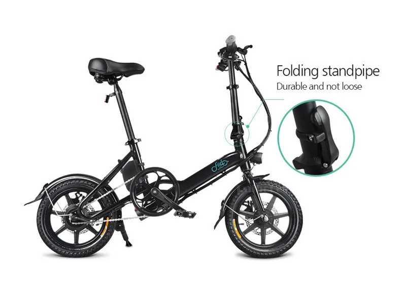 Clearance Fiido D3 Mini Electric Bike Two Wheels Electric Bicycle 14 Inch 36V 250W Adults Portable Foldable Electric Bicycle With Seat 14