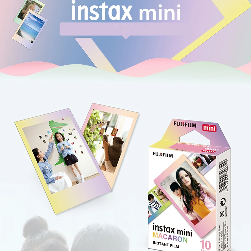 Подлинная 10-100 листов цветная пленка Fuji Instax пленка Fujifilm Instax Mini 8 пленка для 7 7s 8 9 50s 7s 90 25 Share SP-1 SP-2 3 камеры