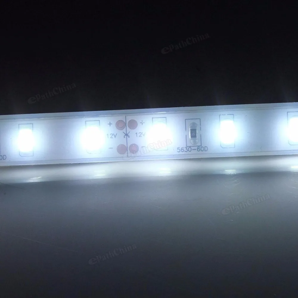Водонепроницаемый IP65 1 м 5630 SMD 60 Светодиодный Силиконовая полоска светильник