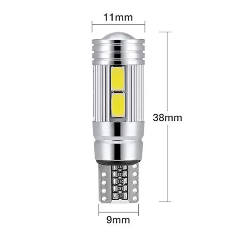 2 шт. W5W 10 SMD 5630 Автомобильный светодиодный свет 194 Клин Замена заднего прибора панель лампы Белый Синий лампы для габаритных фонарей