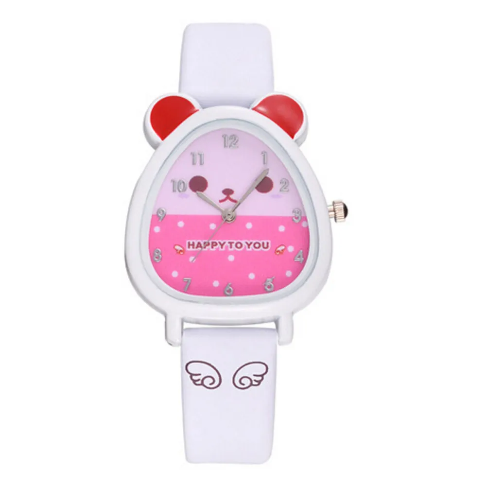 

Lovely Animal Design Boy Girl Children Quartz Watch Kid's Birthday Gift Детские час Free Shipping W