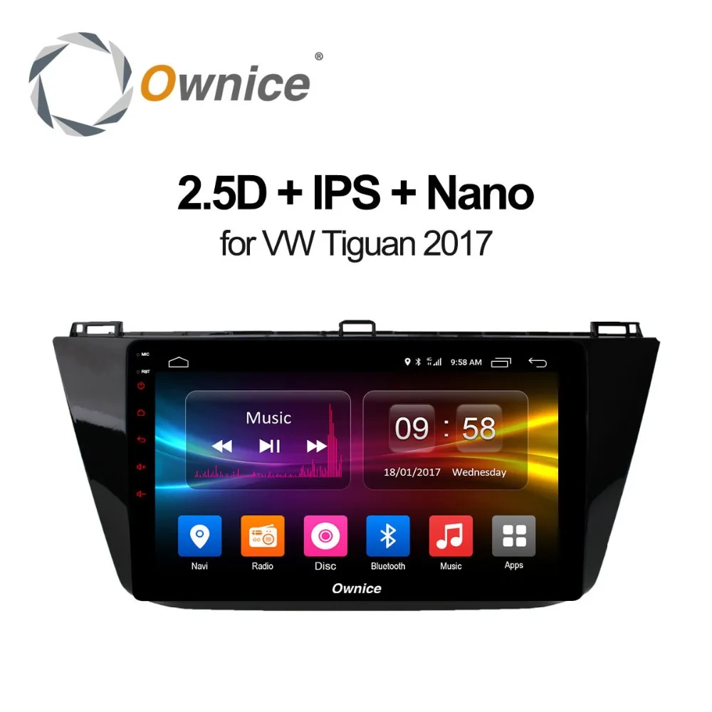 Discount Ownice c500+ 10.1" Android 8.1 For VW Tiguan 2017 2GB RAM Car DVD player GPS map WIFI 4G LTE BT Radio OBD2 DVR Camera TPMS TV 0