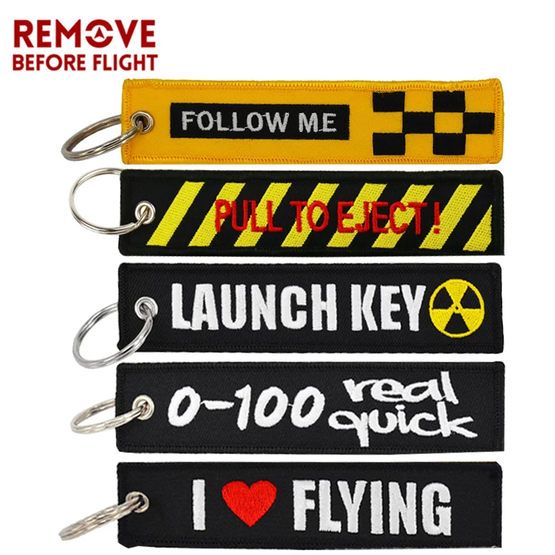 

Keychain Car Remove Before Flight Key Tag Embroidery Key Fob Holder OEM Keyrings Chains for Motorcycle turbo key chain 5PCS/LOT