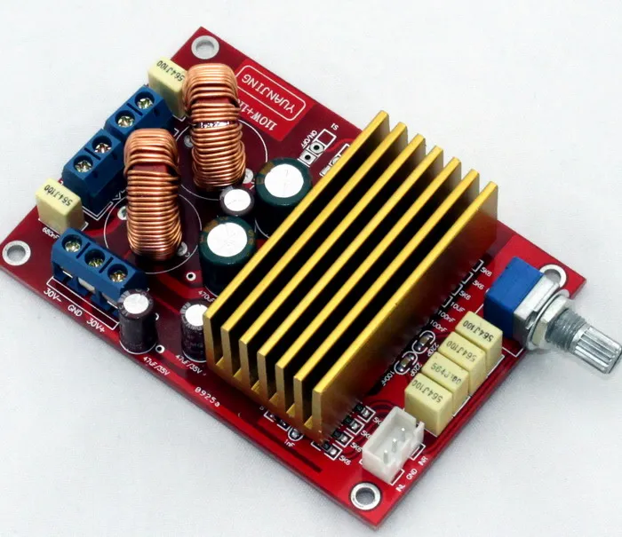 Плата цифрового усилителя звука 2X100W YJ00264 - DC25V TDA8920BTH Class D 86*60 мм | Электроника