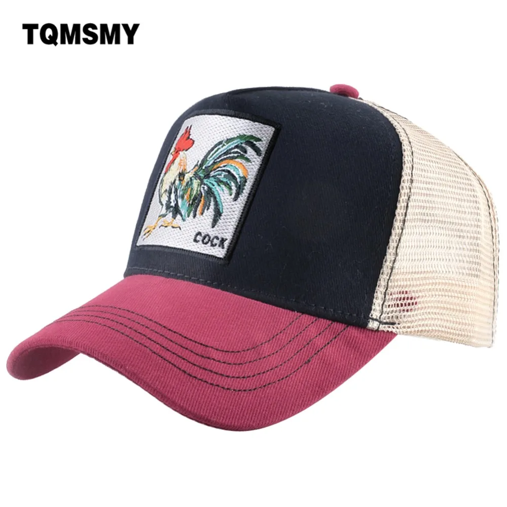 

TQMSMY Summer Cotton Cock Baseball Cap Embroidery Mesh Hats For Men Women Snapback Man Gorras Trucker hats Hip Hop Caps DHGJ