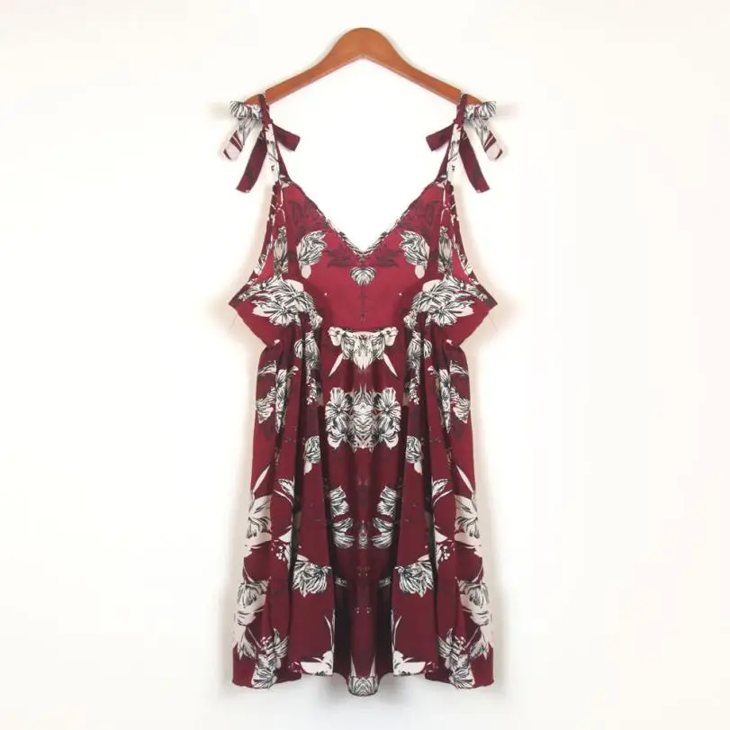 Snowshine4 # J06 2018 модное популярное летнее платье женское Повседневное с принтом Camisole