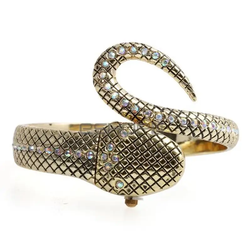 Relojes de lujo para mujer, pulsera de serpiente, serpentina, de cuarzo, femenino, caja de regalo, 2018 G & D