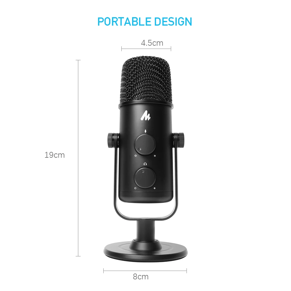  MAONO USB Microphone Omnidirectional Studio Microphone Professional Condender Microphone Computer M