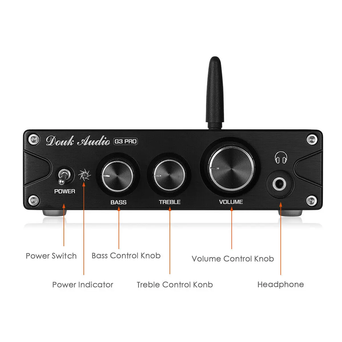 Nobsound HiFi TPA3116 Bluetooth 5,0 APTX ES9018K2M DAC стерео класса D усилитель мощности усилитель для наушников 100 Вт* 2