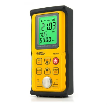 

Digital Ultrasonic thickness gauge sheet metal Measuring range: 1.2 to 300mm non-destructive testing Meter Smart Sensor AR860