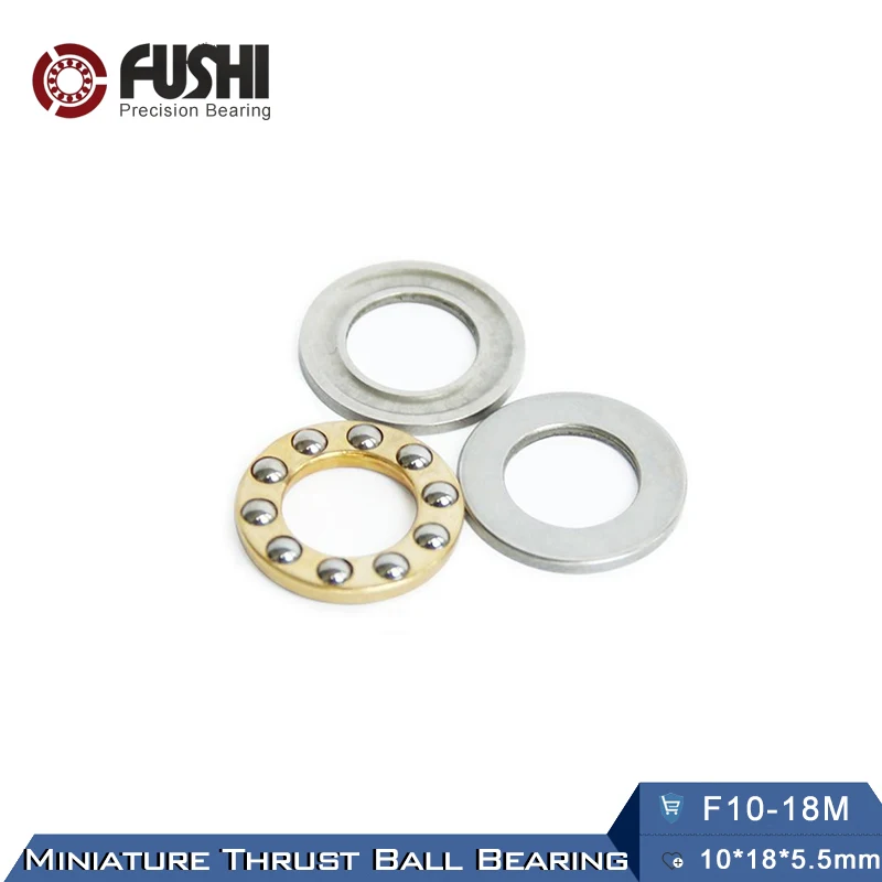 

F10-18M Bearing 10*18*5.5 mm ( 10PCS ) ABEC-1 Miniature F10 18M Thrust Axial F10 18M Ball Bearings With Grooved Raceway