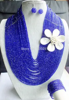 

NO--296# New !! Lady's Party Wedding Gift Crystal Beads Jewelry Set